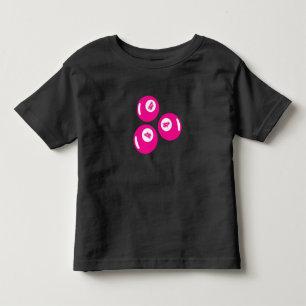 Lucky Number 4 Pink Balls Toddler T-Shirt