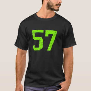 Lucky Number #57 Green Vintage Sports Player Fan J T-Shirt