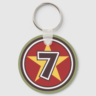 Lucky Number 7 Key Ring