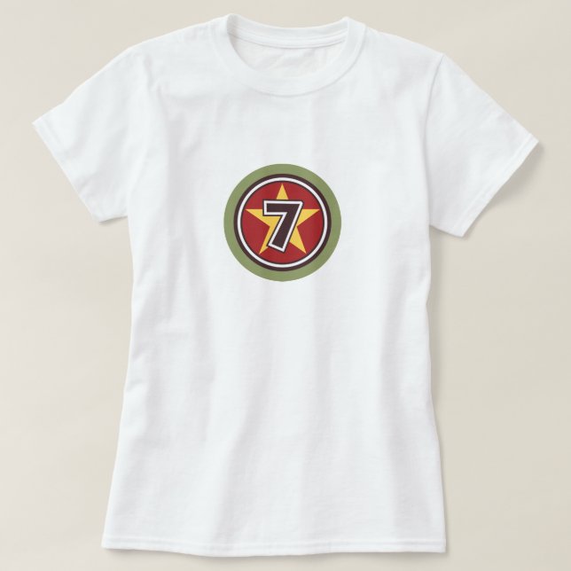 Lucky Number 7 T-Shirt (Design Front)