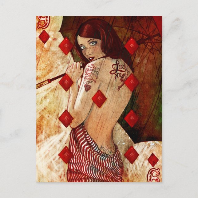 Lucky Number 9 Postcard (Front)