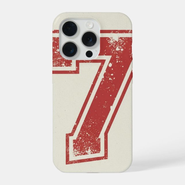lucky number seven iPhone case (Back)