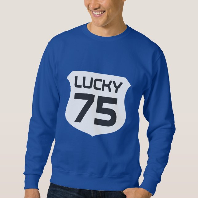 Lucky number sweater for good luck Men's clothing (Front)