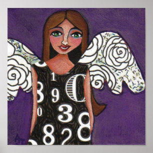 Lucky Numbers Angel - print