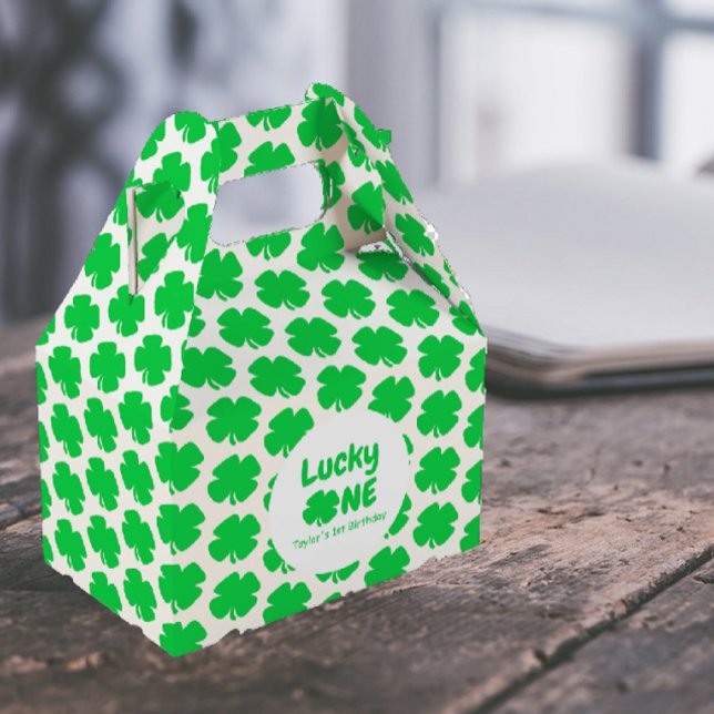 Lucky One 1st Birthday Baby Favour Box (Creator Uploaded)