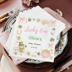 Lucky One Baby Shower Napkins – St Patrick’s Day 