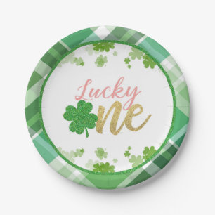 Lucky One Birthday Plate - Girl