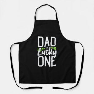 Lucky One First Birthday Dad Family St. Patrick's Apron