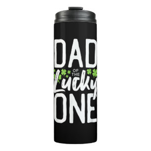Lucky One First Birthday Dad Family St. Patrick's Thermal Tumbler
