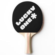 Lucky One Ping Pong Paddle – Black