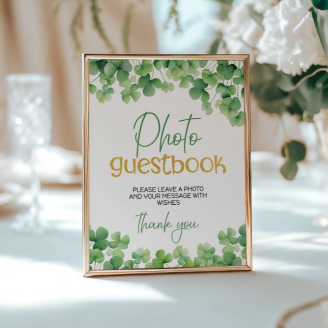 Lucky One Shamrock Birthday Table Sign (Creator Uploaded)