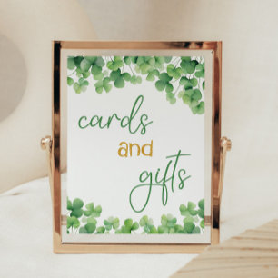 Lucky One Shamrock Birthday Table Sign