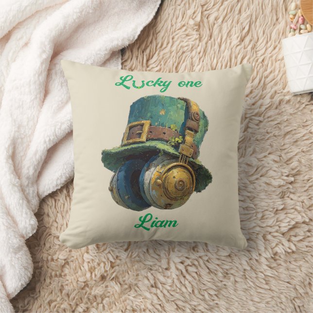 Lucky One St. Patrick’s Day Music Personalized Cushion (Blanket)