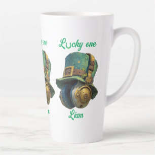 Lucky One St. Patrick’s Day Music Personalized Latte Mug