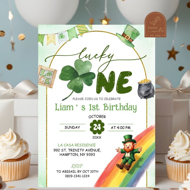 Lucky One St Patricks Birthday Invitation (Creator Uploaded)