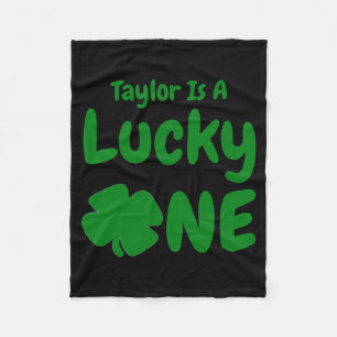 Lucky One St Patricks Day 1st Birthday Baby T Shir Fleece Blanket