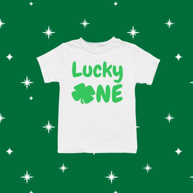 Lucky One St Patrick's Day 1st Birthday Baby T-Shirt (Creator Uploaded)