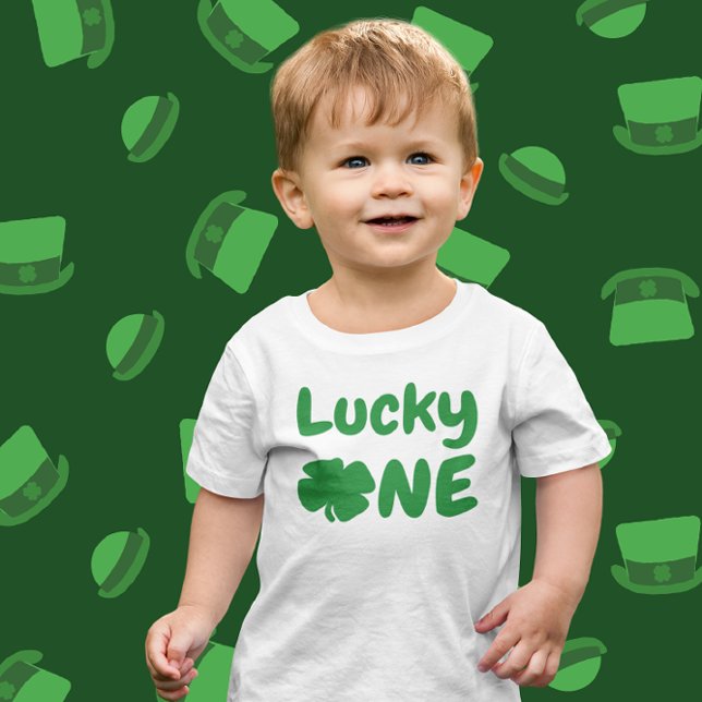 Lucky One St Patrick's Day 1st Birthday Baby T-Shirt (Creator Uploaded)