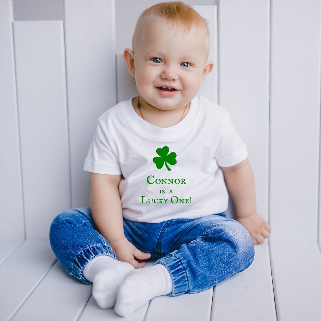 Lucky One! St. Patrick's Day 1st Birthday Baby T-Shirt (Creator Uploaded)