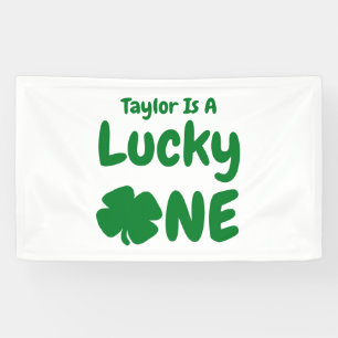 Lucky One St Patrick's Day 1st Birthday Banner