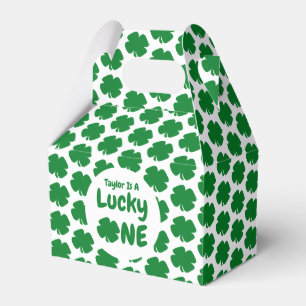 Lucky One St Patrick's Day 1st Birthday Favour Box