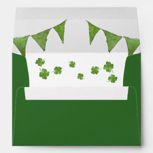 Lucky One St Patrick's Day Envelope Clover Green
