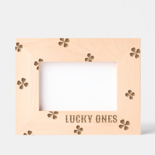 Lucky Ones Irish Clover Design Etched Frames
