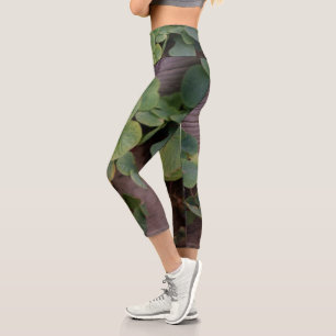Lucky or Determined? Saint Patricks Day Shamrocks Capri Leggings