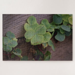 Lucky or Determined? Saint Patricks Day Shamrocks Jigsaw Puzzle