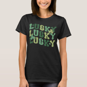 Lucky Patrick's Day Groovy Day Drinking Retro Sham T-Shirt