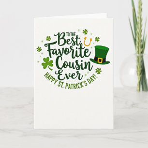 Lucky Pattern St Patricks Day Card