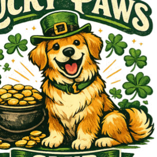 Lucky Paws Club St Patricks Day Apron