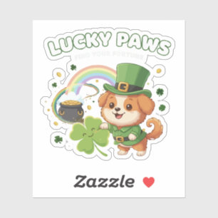 "Lucky Paws St. Patrick's Day Puppy"