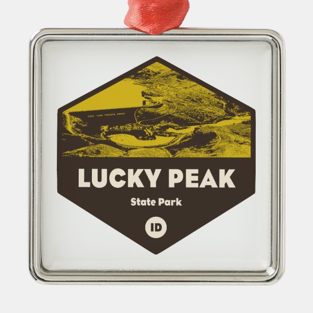 Lucky Peak State Park Idaho Metal Ornament (Front)