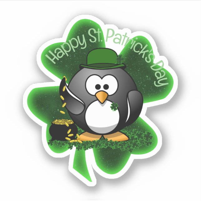 Lucky Penguin St. Patrick's Day (Front)