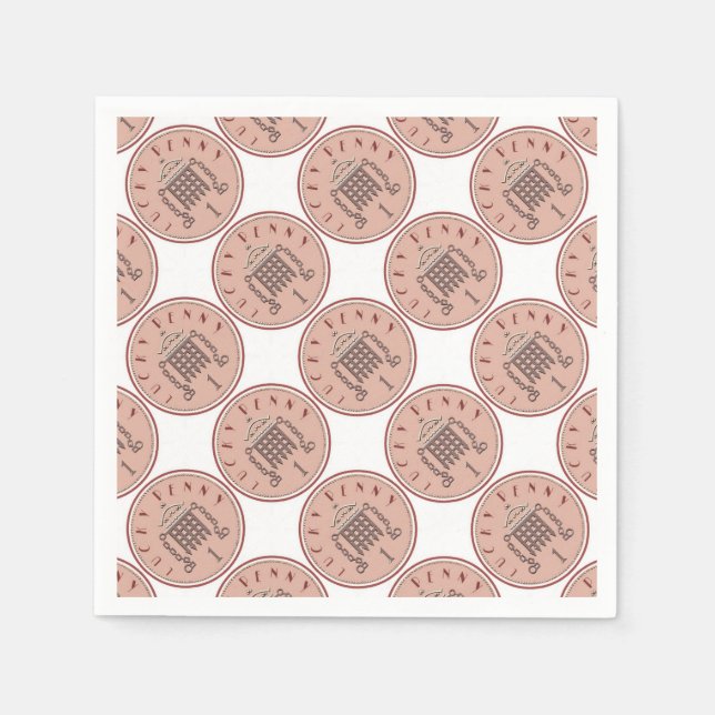 Lucky Penny Napkin (Front)