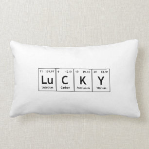 LuCKY Periodic Table Element Word Chemistry Symbol Lumbar Cushion