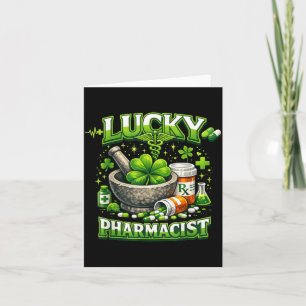 Lucky Pharmacist St Patricks Day Pharmacy Medical Card