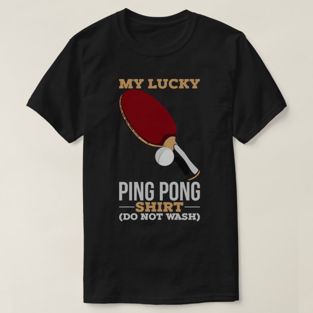 Lucky Ping Pong T-Shirt (Design Front)