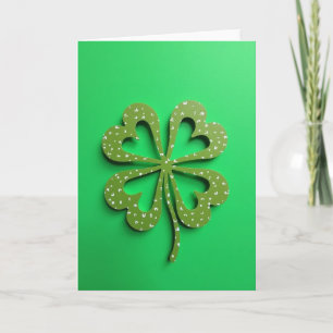 Lucky Playful Clover Card