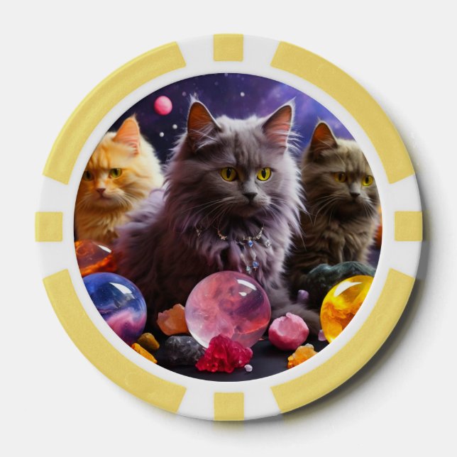 Lucky Pocker Chips for Cat Lovers (Front)