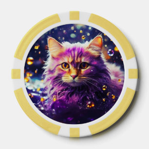 Lucky Pocker Chips for Cat Lovers