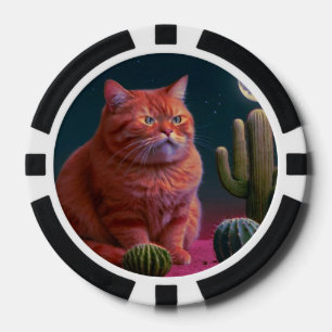 Lucky Pocker Chips for Cat Lovers