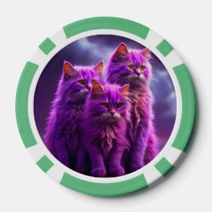 Lucky Pocker Chips for Cat Lovers