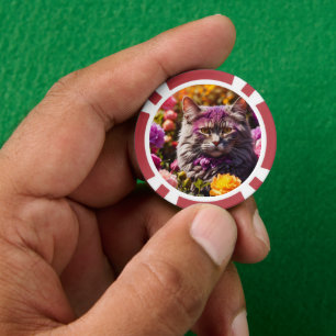 Lucky Pocker Chips for Cat Lovers