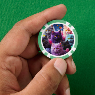 Lucky Pocker Chips for Cat Lovers