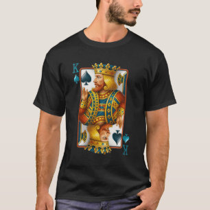 Lucky Poker Cards Knight King of Spade Game Casino T-Shirt