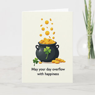 Lucky Pot Gold Coins Overflow Card