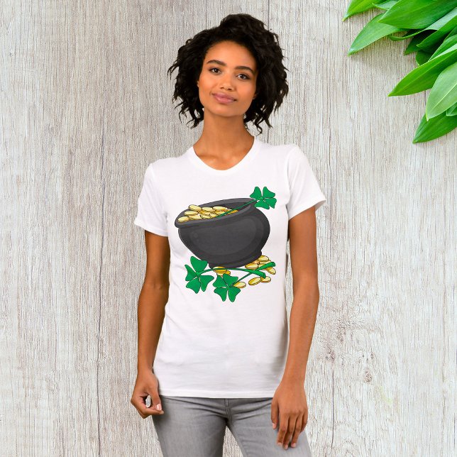 Lucky Pot of Gold Womens T-Shirt (Creator Uploaded)