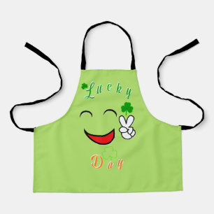 Lucky Pray Saint Dublin Day Patron Irish Apron